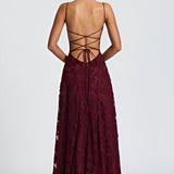 Francisa – Rochie Maxi de Damă cu Corset din Dantelă Elegant
