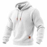 Daniel - Tricou sportiv pentru bărbați, cu mâneci lungi, din material texturat, cu glugă