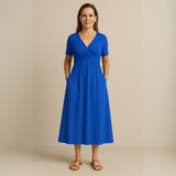 Corazon™ | Rochie midi cu decolteu în formă de V