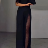 Ines - Salopetă Modernă cu Pantaloni Largi