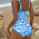 Clara | Costum de baie întreg cu imprimeu