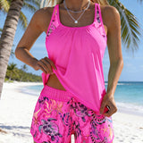 Barbara | Tankini elegant cu imprimeu ocean