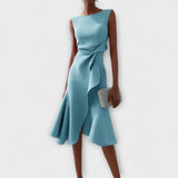 Juliette – Rochie midi drapată asimetric