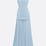 Molly | Rochie lungă plisată