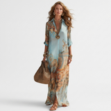 Maria – Rochie Camisier Maxi Elegantă cu Tul