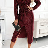Stella – Rochie Midi cu Paiete