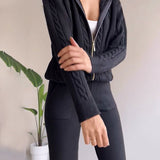 Ania - Set casual din două piese cu jacquard răsucit