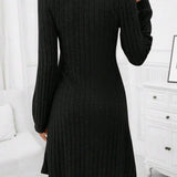Mia – Rochie de Damă Elegantă cu Mâneci Lungi și Croială Confortabilă