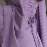 Nora | Rochie maxi din jacard cu mâneci