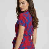Andreea — Rochie Elegantă cu Imprimeu și Croială Fluidă