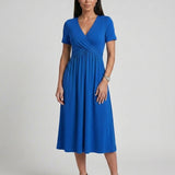 Georgeta™ – Rochie Elegantă cu Decolteu în V și Croială