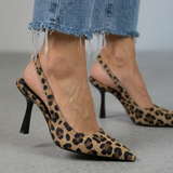 Isabelle™ – Pantofi Slingback cu Imprimeu Leopard