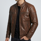 Luca – Geacă moto din piele cu design urban