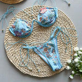 NOVALEE | COSTUM DE BAIE CU BRODERIE ÎMPĂRȚIT