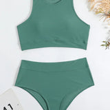 Orianna | Bikini sportiv cu talie înaltă și elastic