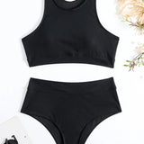 Orianna | Bikini sportiv cu talie înaltă și elastic