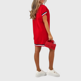 Clara – Rochie sport cu dungi contrastante