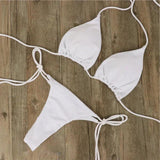 Set Bikini Regina | Costume de baie clasice cu triunghi și legături la spate