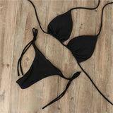 Set Bikini Regina | Costume de baie clasice cu triunghi și legături la spate