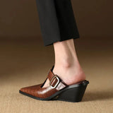 Mara – Mule Premium cu Imprimeu Croco