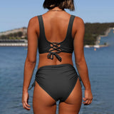 Sina | Set de bikini cu talie înaltă care flatează