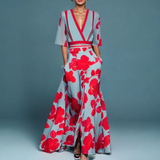 Amara – Rochie de Damă Florală Lungă Elegantă și Atemporală