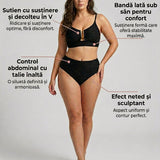 Viorica – Costum de Baie Modelator cu Suporte Total și Talie Înaltă