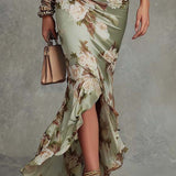 ANASTASIA | Rochie lungă cu imprimeu floral