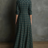 Cecilia – Rochie maxi tip cămașă atemporală pentru orice ocazie