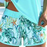 Barbara | Tankini elegant cu imprimeu ocean