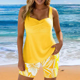 Bernice | Elegant Stripe Tankini Shorts
