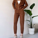 Ania - Set casual din două piese cu jacquard răsucit