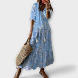 Steliana – Rochie Maxi Boho cu Tul