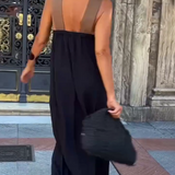 Lavinia – Rochie Halter Fluidă cu Tul